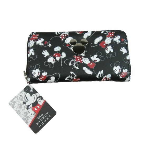 Disney Bags Disneys Mickey Minnie Mouse Zip Around Wallet Poshmark